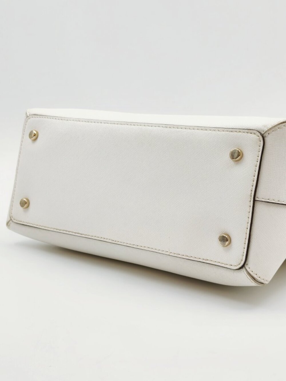 Kate Spade New York Cream Saffiano Leather Satchel Shoulder Bag Crossbody - Picture 9 of 13